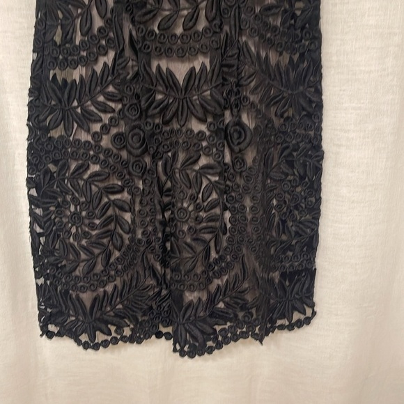 Anthropologie Yoana Baraschi sheer Lace Dress 100% Silk Size 0 - Picture 5 of 8
